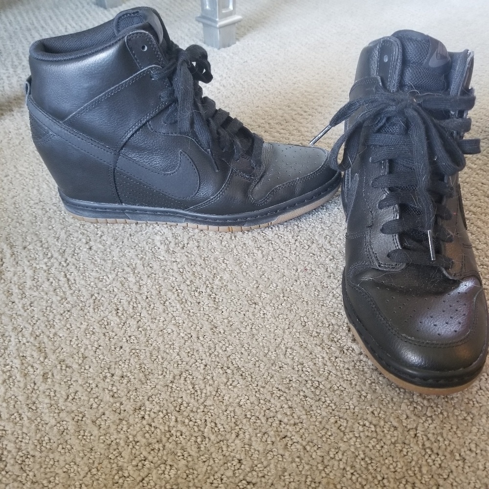Nike Dunk Sky Hi Wedge Sneakers size 9